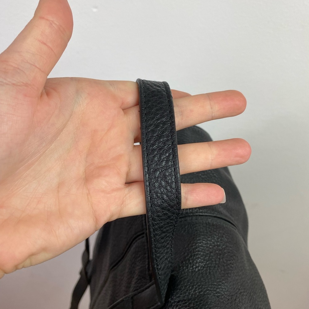 Marc Jacobs Black Leather Drawstring Backpack - Picture 6 of 12